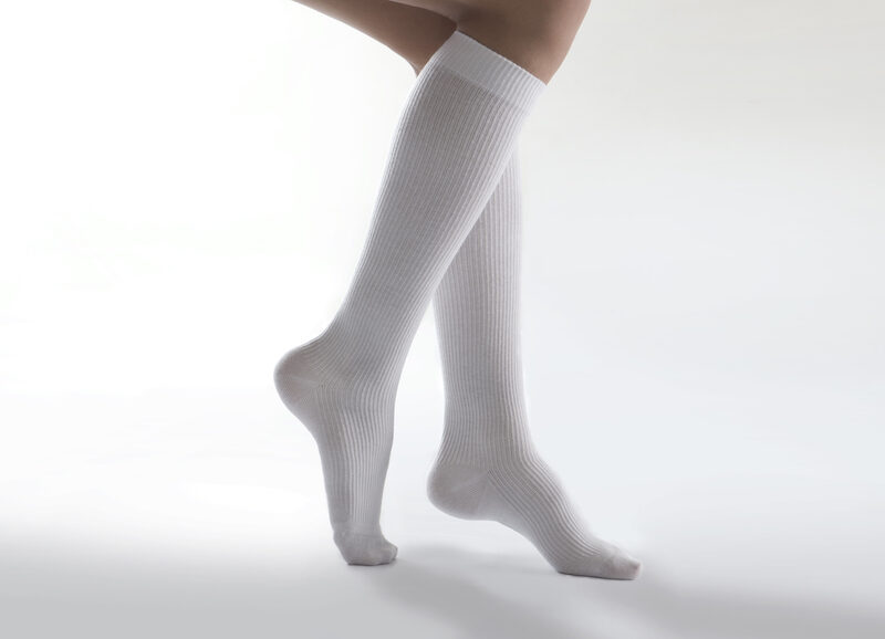 Medicininės kompresinės kojinės iki kelių 'Cotton Comfort', I k.k. (18-21 mm Hg)