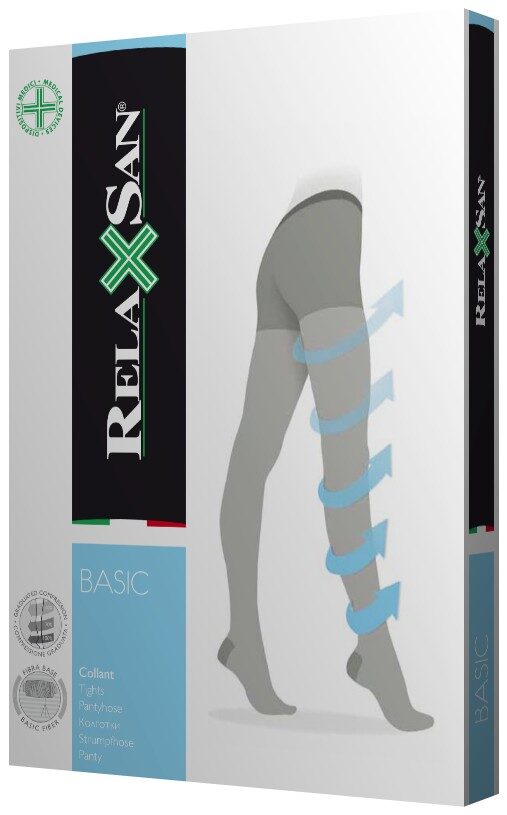 Medicininės elastinės kompresinės pėdkelnės RELAXSAN Basic, I k.k. (18-21 mm Hg)
